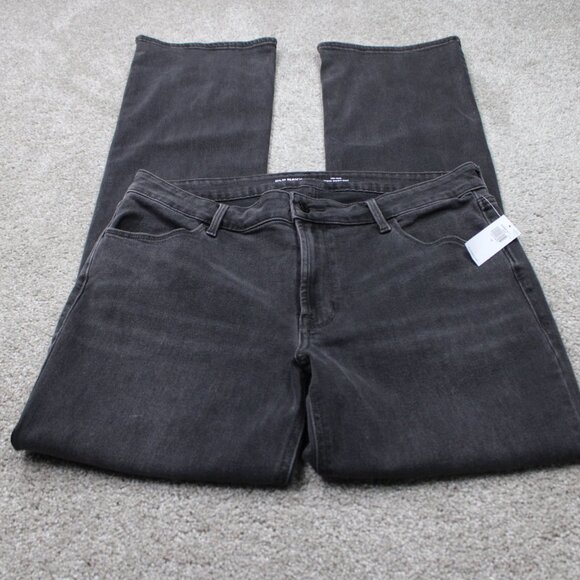 Old Navy Jeans NWT Womens 12 (32x31) Black Mid-Rise WOW Boot-cut Stretch Denim - Picture 2 of 13